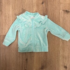 Wonder Nation Light Blue Baby Jacket with Ruffles